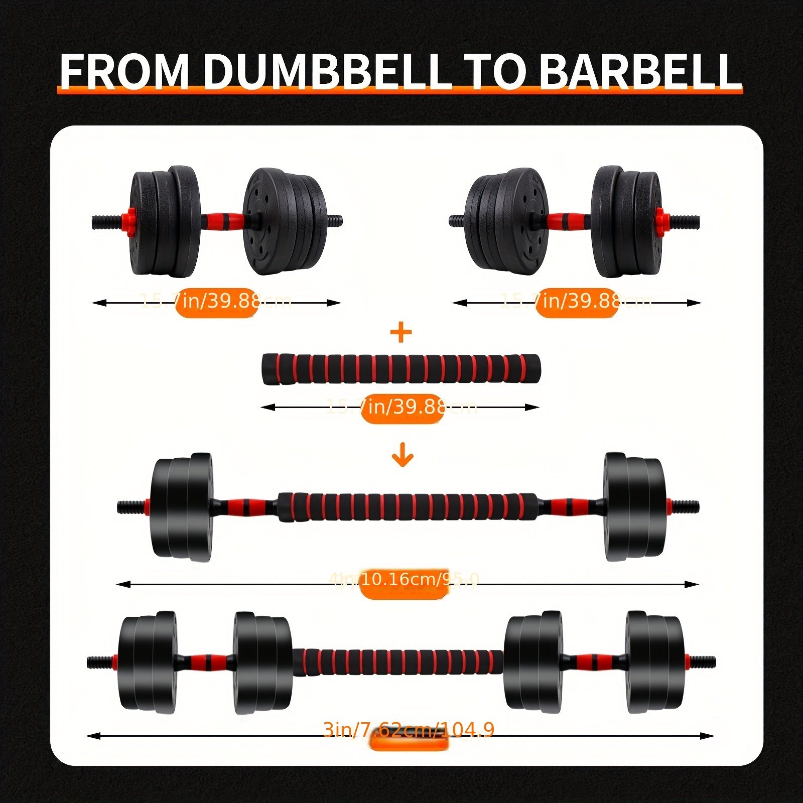 Adjustable Dumbbell & Barbell Set